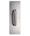 Two Pack 12 Inch Stainless Steel Door Handle Pull And Push Plate Built To Last Heavy Duty Gate Handle Bar with brushed finish