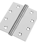 Heavy Duty 304 Stainless Steel Door Hinges Four And One Half Inch By Four Inch Ball Bearing Full Mortise Square Corner Two Pack