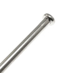 Maxmoral 4 Pack Stainless Steel Door Hinge Pins 4 Inch Interior Door Replacement, oiled silver finish, close-up view of hinge pin.