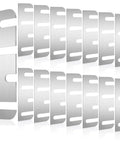 15 Pieces Hardware Door Hinge Shims Stainless Steel With Metal Coated Finish 4 Inch Silver Repair Kit for Gap Adjustment
