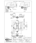 Technical drawing of self-closing 4-inch door hinges with built-in closer, 3-pack, UL listed fire-rated stainless steel matte black finish.