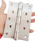 Hand holding Heavy Duty Door Hinges Stainless Steel Ball Bearing Hinges 6 Inch Door Hinge for Interior & Exterior Doors