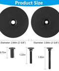 Premium stainless steel door hole cover plates guard entry doors from tampering with screws, 2.64 inch diameter, set of 2.