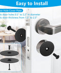 Premium stainless steel door hole cover plates guard entry doors from tampering, conceal unused deadbolt hardware, and boost security