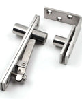 Heavy Duty Stainless Steel Wood Door Pivot Hinges Built Tough With 180 Degree Rotation Adjustable Swing Mount L Shape Design, Durable Door Hardware For Smooth Dual Swing, Corrosion Resistant 304 Grade