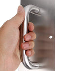Hand gripping Two Pack 12 Inch Stainless Steel Door Handle Pull And Push Plate Built To Last Heavy Duty Gate Handle Bar for Home Office