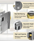 2 Pack Patio Door Rollers Replacement For Pella Sliding Patio Doors, 1-1/2 Inch Stainless Steel Ball Bearing, Adjustable Height features