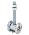 Sliding Door Track Roller Wheel With Stainless Steel Bearing Galvanized Rustproof Low Drag For Garage Doors Arc Design
