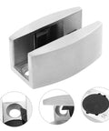 Stainless steel bathroom door stopper silences drafts, reduces noise, and keeps doors secure with easy under door installation.