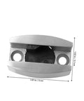 Stainless steel bathroom door stopper silences drafts, reduces noise, and keeps doors secure with easy under door installation