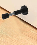 Stainless Steel No Drill Door Stopper Wall Mount Silencer Draft Blocker Durable Rust Resistant Furniture Stopper installed on wall