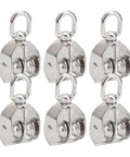 Front view of 10Pcs M15 Pulley Block 304 Stainless Steel Heavy Duty Traction Wheel Single/Double Wheel Lifting Rope Block(Double)