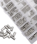 Rock Solid 360 Piece 304 Stainless Steel Dowel Pin Kit With 24 Sizes M2 M3 M4 And M5 For Shelf Supports and Peg Pins in storage box