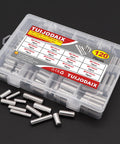 Stainless Steel Pro Grade Dowel Pin Set 120 Pcs With 12 Sizes M6 M8 M10 And 20 25 30 35mm Lengths 304 Rust Resistant Shelf Support Pins