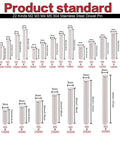 All In One 220 Piece 22 Sizes Stainless Steel Dowel Pin Set M2 M3 M4 M5 304 Pins size chart for shelves and fasteners