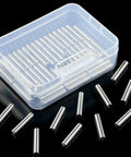 Stainless Steel Shelf Pins 5mm by 25mm 50 Piece Set Polished Nickel Dowel Pins For Fixing Component Position And Joining Parts In Cabinets
