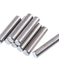 Stainless Steel Shelf Pins 5mm by 25mm 50 Piece Set Polished Nickel Dowel Pins For Fixing Component Position And Joining Parts In Cabinets