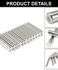 24 Piece Dowel Pins 6 Mm By 40 Mm 304 Stainless Steel Pegs For Shelves and Furniture Support Silver Tone hardware details