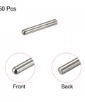 3x15mm Dowel Pins Set 50 Pcs 304 Stainless Steel Round Head Flat Chamfered End Dowel Pins for furniture assembly.