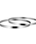 Stainless Steel Air Ducting Clamps Set Of 2, Adjustable 4/6/8/12 Inch Hose Clamps With Worm Drive For Ducting Heating Cooling Exhaust And Ventilation
