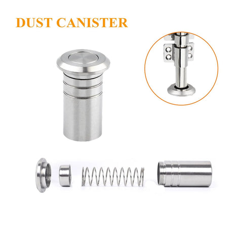 Slide Bolt Gate Latch Thickened 304 Stainless Steel Heavy Duty Barrel Bolt With Padlock Hole And Dust Canister, components shown