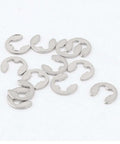 Pro Grade Stainless Steel E Clip Set For Small Shafts External Retaining Snap Ring Circlip Three Millimeter Inner Diameter Seven Millimeter Outer Diameter Point Five Millimeter Thickness Ten Pack DIY Projects