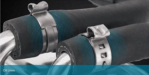 Stepless One Ear Clamp 7 Millimeter Band Width Clamp ID Range 15.3 to 18.5 Millimeter closed open installed on hoses