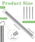 4 Pack Extension Springs With Hook Ends Three Eighths Inch By Six And One Half Inch Stainless Steel Heavy Duty for industrial use