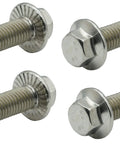 Stainless Steel Flange Screws Bolts and Nuts Kit for Exhaust Manifold M10x1.5 35mm 4 Pack