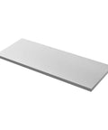 Beefy 304 Stainless Steel Flat Bar Five Sixteenth Inch Thick By 4 Inch Wide And Eight Inch Long For Fabrication Crafts Repair And DIY Projects With 2B Finish Durable Metal Stock By Uxney, front view