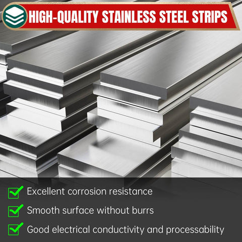 Beefy 304 Stainless Steel Flat Bar Five Sixteenth Inch Thick By 4 Inch Wide And Eight Inch Long For Fabrication Crafts Repair And DIY Projects With 2B Finish Durable Metal Stock By Uxney