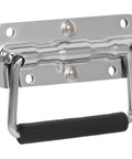 Heavy Duty Stainless Steel Folding Spring Handle 110mm for toolbox chest wooden box and industrial equipment with chrome plated wire pull