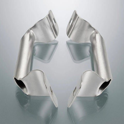 2 Pack Stainless Steel Garage Lift Handles Heavy Duty Door Pull Handles 6.5 Inch Length resting on reflective surface