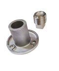 Beefy Heavy Duty 316 Stainless Steel Garboard Drain Plug Kit For Boats, 2 Inch Flange, Half Inch NPT Plug, Includes 3 Screws
