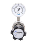 Workhorse High Purity Stainless Steel Gas Regulator For Nitrogen Helium Argon Carbon Dioxide Hydrogen Oxygen 0 To 250 PSIG Output Single Stage Pipeline Regulator HP743 Ideal For High Purity And Corrosive Gas Systems Up To 3000 PSIG Inlet front view