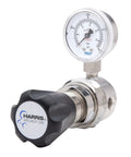 Workhorse High Purity Stainless Steel Gas Regulator for nitrogen helium argon CO2 hydrogen oxygen 0 to 250 PSIG output single stage