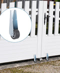 1 Piece 1.6 Inch Gate Caster Wheel Replacement In Stainless Steel Housing With Anti Friction Rubber Wheel for wooden gate