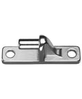 Rugged stainless steel gate hinge set for outdoor use with two pack wall mount hinges for wood or concrete.