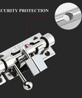 Slide Bolt Gate Latch Thickened 304 Stainless Steel Heavy Duty Barrel Bolt With Padlock Hole And Dust Canister close-up image
