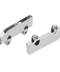Glass Pulley Set Stainless Steel Sliding Roller For Display Cabinet Doors 5.0mm Groove 8 Pieces Durable Silver Hardware close-up view