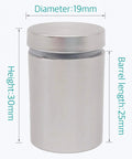 20 Pieces Stainless Steel Glass Standoffs 19 By 30mm Three Quarters Inch Diameter Sign Mounts With Screws for displays