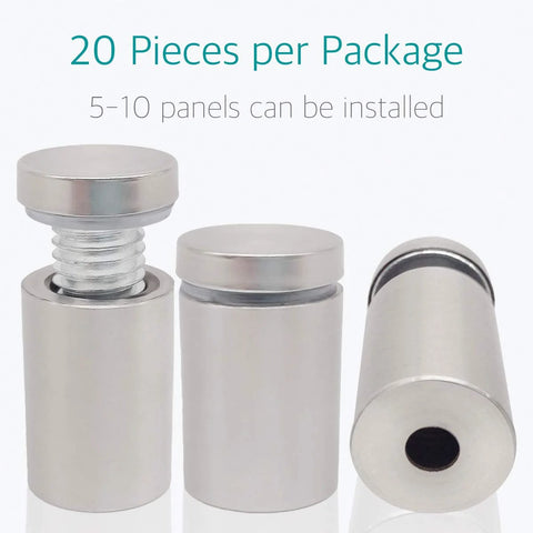 20 Pieces Stainless Steel Glass Standoffs 19 By 30mm Three Quarters Inch Diameter Sign Mounts For Displays