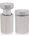 20 Pieces Stainless Steel Glass Standoffs 19 By 30mm Three Quarters Inch Diameter Sign Mounts With Screws two pieces close-up