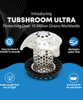 Ultra Revolutionary Stainless Steel Bath Tub Drain Protector And Hair Catcher With Strainer for Universal Drains, single pack.