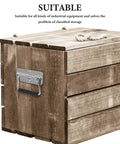 Heavy Duty Stainless Steel Folding Spring Handle 110mm for toolbox on wooden chest with chrome plated wire pull