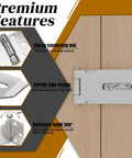 Stainless Steel Hasp Latch Heavy Duty Padlock Latch For Gates Doors Cabinets And Sheds 3 Inch Safety Hasps Installed on Door