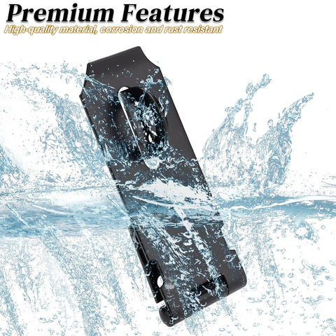 3 Inch Stainless Steel Heavy Duty Door Hasp Latch With Screws For Personal Privacy And Security Protection, Rust Resistant 304 Stainless Steel Padlock Latch Designed For Outdoor Use And Long Lasting Durability in water splash