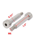 Premium 304 Stainless Steel Hex Socket Shoulder Bolt 8mm Shoulder Diameter 35mm Shoulder Length M6 Thread 11.25mm Thread Length