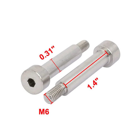 Premium 304 Stainless Steel Hex Socket Shoulder Bolt 8mm Shoulder Diameter 35mm Shoulder Length M6 Thread 11.25mm Thread Length