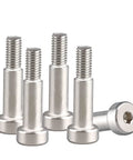 5 Pack Stainless Steel Hex Socket Shoulder Bolts 8mm Diameter M6 x 20mm Thread, Metric Machine Shoulder Screws, Rust Resistant